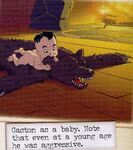 Gaston as an infant (Villain Files)