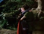 Robin and Marian's first kiss