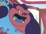 Jumba devolved into a caveman
