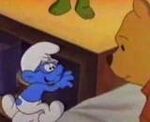 Pooh with Brainy Smurf in Cartoon All-Stars to the Rescue.