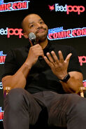 Donald Faison speaks at the 2019 New York Comic Con.