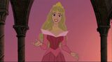 Princess Aurora in one of the hallways