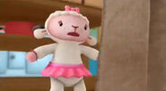 Lambie behind mr mcstuffins