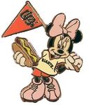 Pin of Minnie dressed as a player for the San Francisco Giants