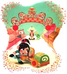 King Candy furious at Vanellope in the Little Golden Book
