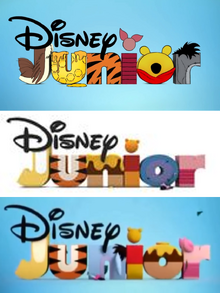 Disney Junior, 7 logos distintos., una especie de tv