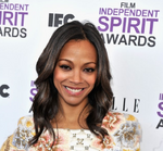 Zoë Saldaña attending the 2012 Independent Spirit Awards.