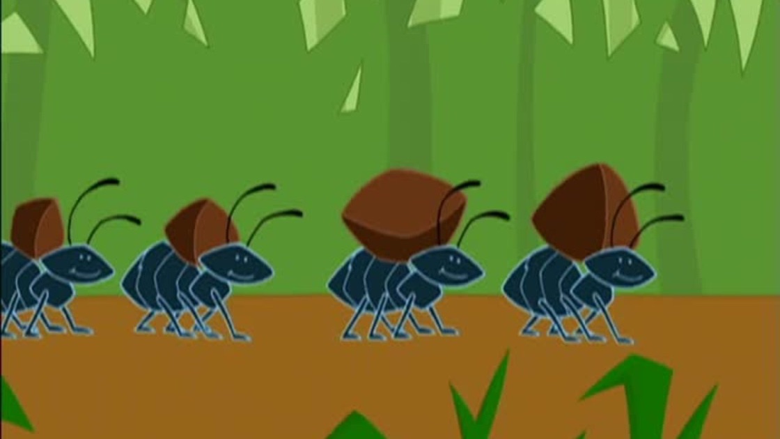 cartoon ants picnic