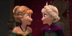 Anna and Elsa exclaim "Chocolate!" at the same time.