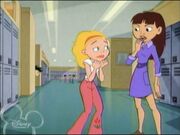 Courtney stand taller than her size Rose