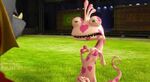 Randall con piel de corazones en Monsters University.