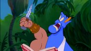 Genie as Julius Caesar in Aladdin