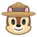 Chip's emoji for Disney Emoji Blitz.