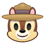 Chip's emoji for Disney Emoji Blitz.