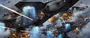 Helicarrier Attack Concept Art