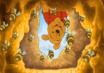 Pooh singing "Lull-a-Bee" to the bees in The Tigger Movie