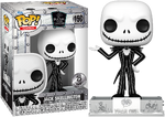 Classics #15C: Jack Skellington (on Silver Base, with Card, Coin, and Pin, in Tin) (25th POP! Anniversary Limited Edition — 25,000 Pieces) (2023 Funko Shop Exclusive)