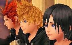 Roxas, Xion, and Axel during their time in Organization XIII.