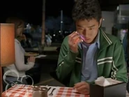 Simon talking to Calvin on his new cellphone