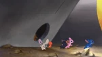 Angel and the others escaping Gantu's ship