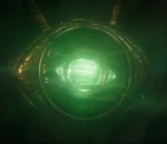 The Time Stone encased in the Eye of Agamotto