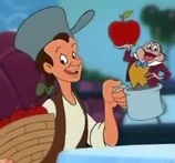 Juanito Manzana y el Sr. Sapo en House of Mouse.