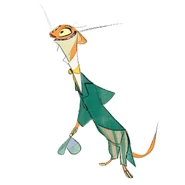 Frye depicted as a weasel