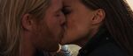 Thor and Jane's first kiss