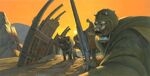 Tusken Raiders concept art by Ralph McQuarrie