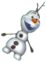 Crystal Snow keychain of Olaf