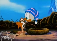 Earl is "rocked" to bed by Timon