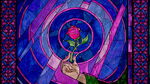 Enchanted rose stained glass