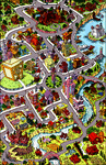 This map of Duckburg was published in nine different Disney comic issues in 1992