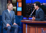 Sir Kenneth Branagh visits The Late Show with Stephen Colbert in July 2016.