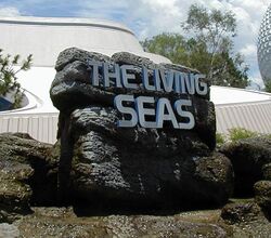 Living seas entrance sign