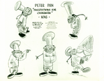 A model sheet for the deleted character, Chinese Chef (1940)