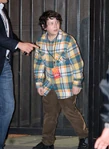Frankie Jonas arrives at his brothers' concert in Hollywood in November 2012.