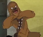 Chewbacca en Phineas and Ferb: Star Wars.