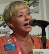 Debi Derryberry speaks at the 2012 San Diego Comic Con.