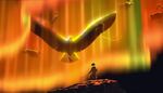 Sitka aparece en forma de espíritu de águila frente a Kenai
