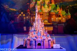 Disneyland Paris MiceChat 30th anniversary disney d-light sleeping beauty  castle night - MiceChat