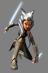 Ahsoka holding her purified crystals in her new lightsabers.