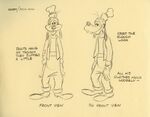 Guidelines on drawing Goofy