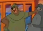 Little John charlando con Baloo en House of Mouse.