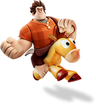 Bullseye and Wreck-It Ralph in Disney Infinity