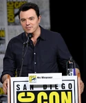 Seth MacFarlane speaks onstage during the 2018 San Diego Comic Con.