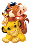 Simba Timon and Pumbaa