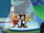 Mickey Mouse with José Carioca and Panchito Pistoles