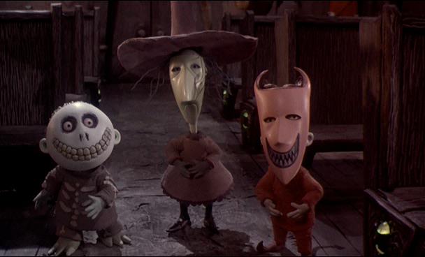 шито кошмар перед рождеством. джек скеллингтон и шито крыто и корыто. шито и крыто тим бертон. Nightmare before christmas shock lock and barrel. корыто кошмар перед рождеством.