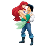 Eric holding Ariel in his arms.